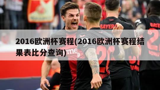 2016欧洲杯赛程(2016欧洲杯赛程结果表比分查询)